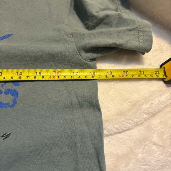 Gildan Green and Blue Short Sleeve Tee Bahamas Coco cay 100% Cotton - Picture 10 of 12